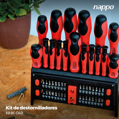 KIT DE JUEGOS DE DESTORNILLADORES NAPPO 50PCS NHK-049