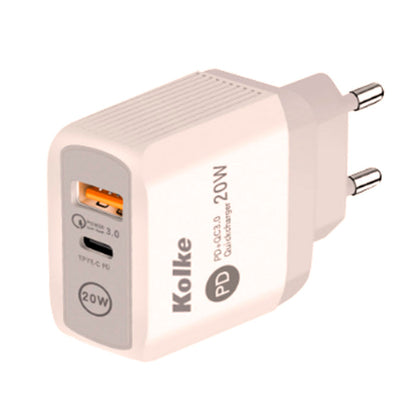 CARGADOR KOLKE CARGA RAPIDA 20W KCR-2576