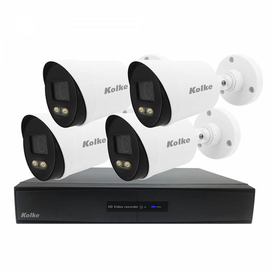 KIT 8 CANALES 5.0MP COLORVU CON AUDIO KUK-593