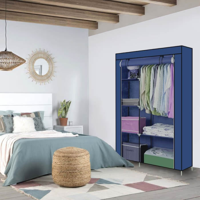 ROPERO DECOTEAM AZUL 105*45*170CMS DDR-005