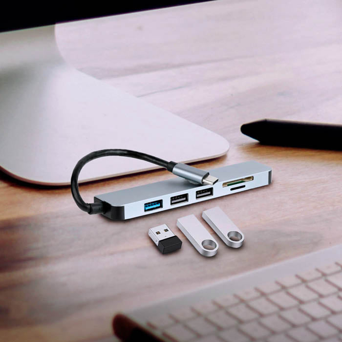 HUB USB C 6 EN 1 KCH-680 KOLKE