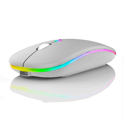 MOUSE OPTICO INALAMBRICO DUAL KEM-699 GRIS
