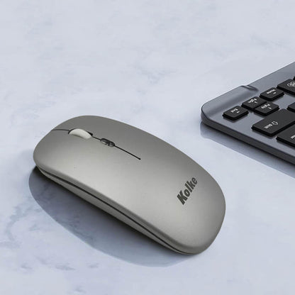 MOUSE OPTICO INALAMBRICO DUAL KEM-699 GRIS