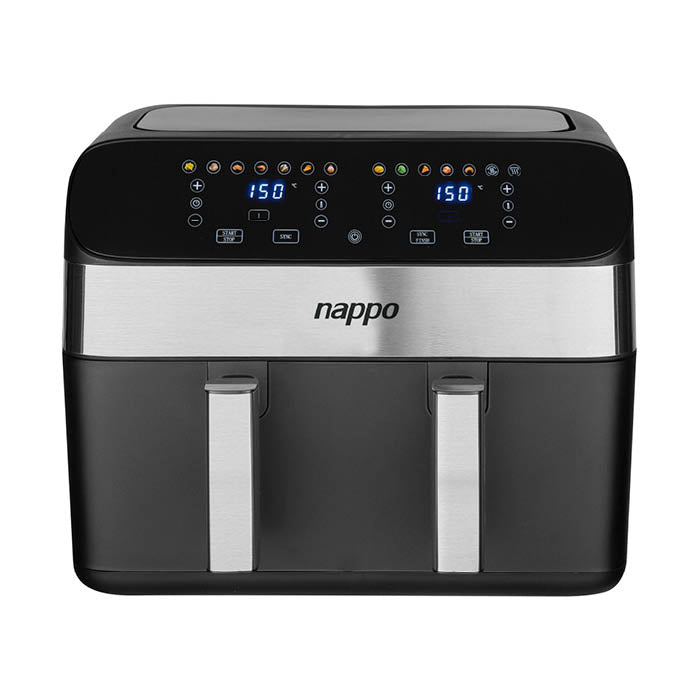 FREIDORA DIGITAL SIN ACEITE NAPPO DOBLE CRISPPRO 9L NEF-238