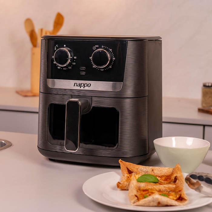 FREIDORA NAPPO SIN ACEITE MECANICA MASTER 7L NEF-245 NEGRA