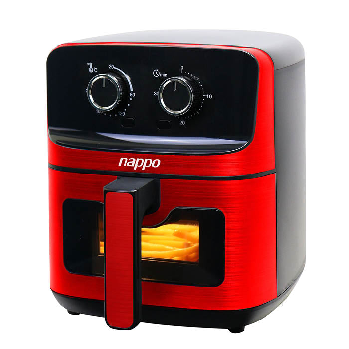 FREIDORA SIN ACEITE NAPPO EASYFRY 4,5L ROJO Y NEGRO NEF-214