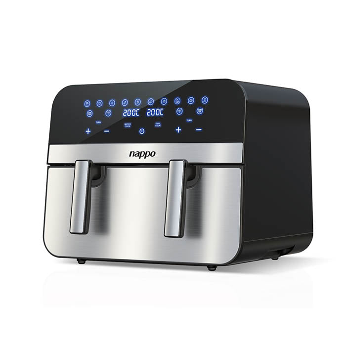 FREIDORA DIGITAL NAPPO SIN ACEITE DOBLE NUTRIFRYER 11L NEF-248