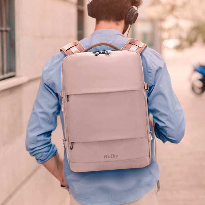 MOCHILA ANTI-ROBO JOURNEY KVM-654 ROSA