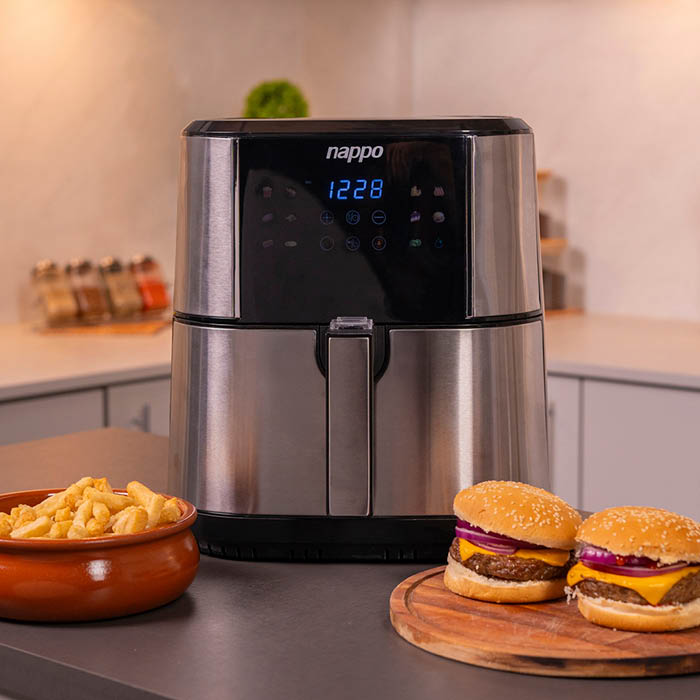 FREIDORA DIGITAL SIN ACEITE NAPPO SILVER 10L NEF-250