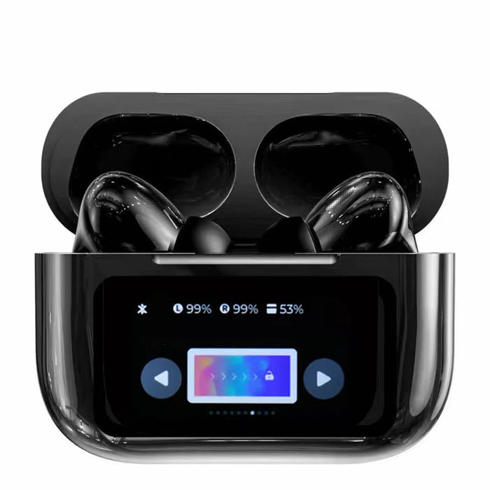 AURICULARES TWS LCD ANC+ENC KAB-719 NEGRO