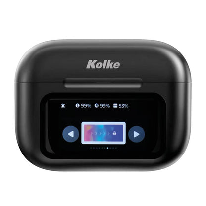 AURICULARES TWS LCD ANC+ENC KAB-719 BLANCO