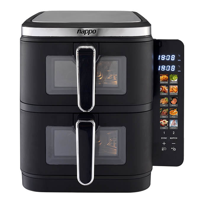 FREIDORA DIGITAL NAPPO SIN ACEITE DOBLE VERTICAL DUAL PRO 11L NEF-251