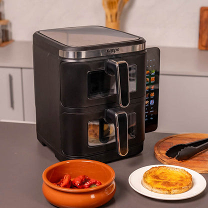 FREIDORA DIGITAL NAPPO SIN ACEITE DOBLE VERTICAL DUAL PRO 11L NEF-251