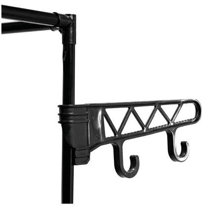 ROPERO ABIERTO METALICO CON PERCHERO DECOTEAM CUADRUPLE DDR-046 NEGRO