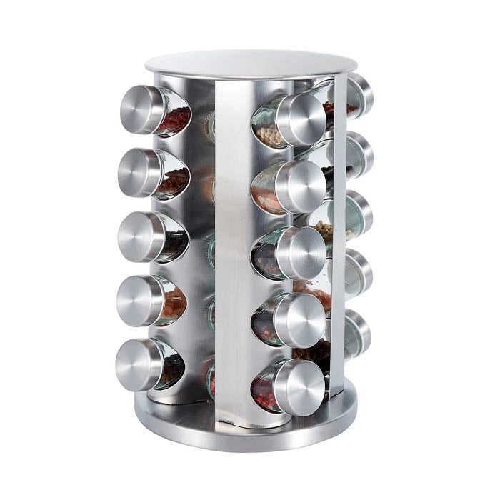 SET DE ESPECIEROS 20PCS (100ML) CON BASE GIRATORIA CROIX CME-035