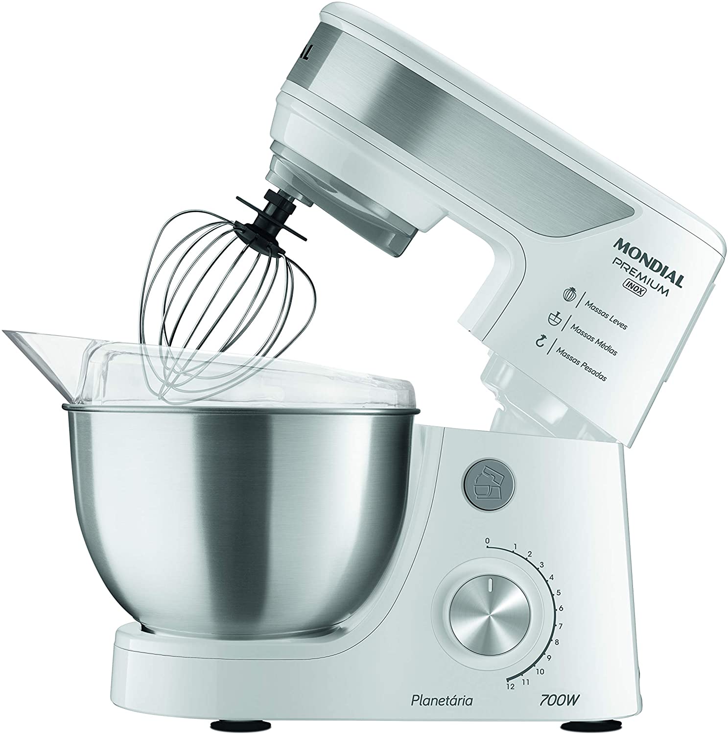 BATIDORA PLANETARIA 700W PREMIUM INOX - 2 BOLS BP-02P-W-TI