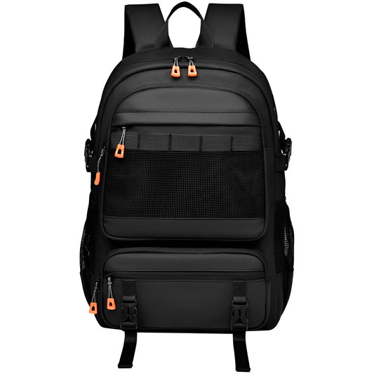 Mochila para notebook SATE A-KP705 negra 15.6 pulgadas con compartimentos
