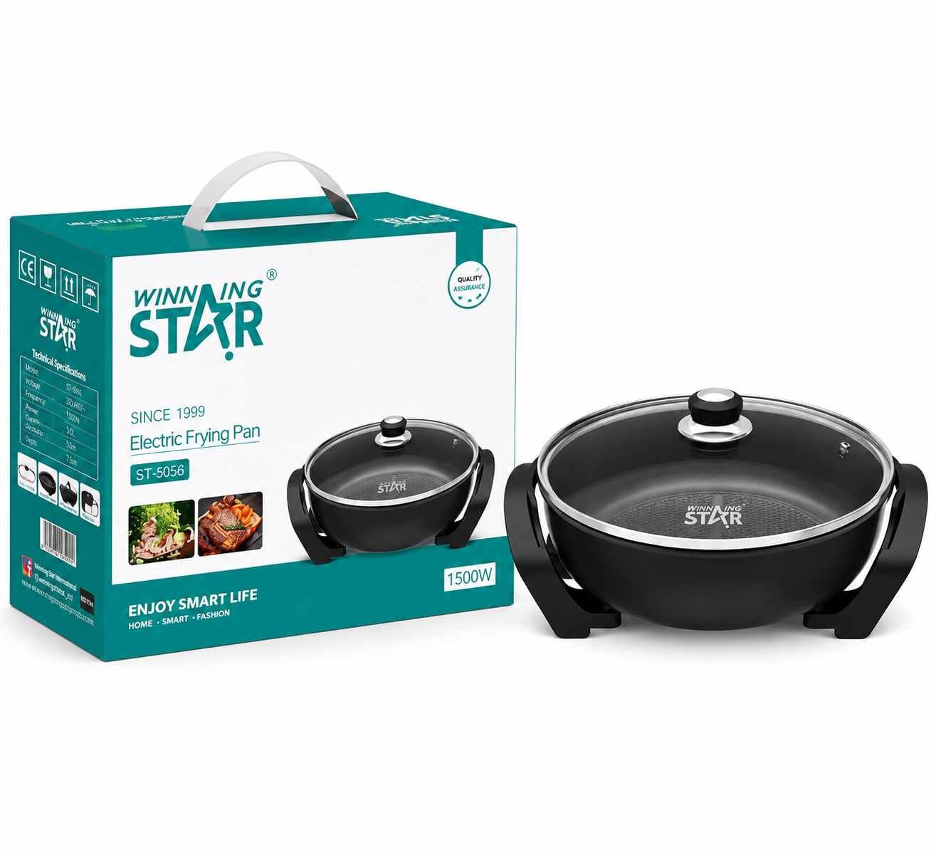 Sartén Eléctrico Antiadherente Winning Star ST-9675 1500W