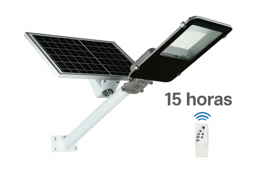 Lámpara Solar Externa JORTAN JT-YSTZ100W – 100W, Sensor Automático, IP65