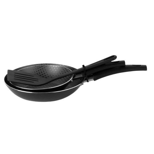 Set Sarténes 18/22 con Espátula Gourmet Multiflon