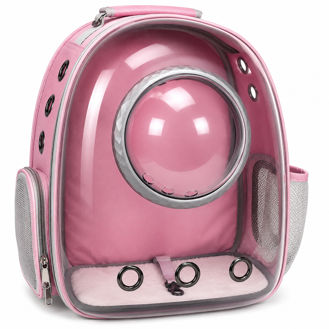 Mochila para Mascotas Sate A-MM1810 Rosado/Gris