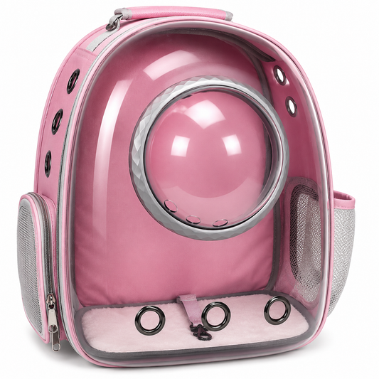 Mochila para Mascotas Sate A-MM1810 Rosado/Gris