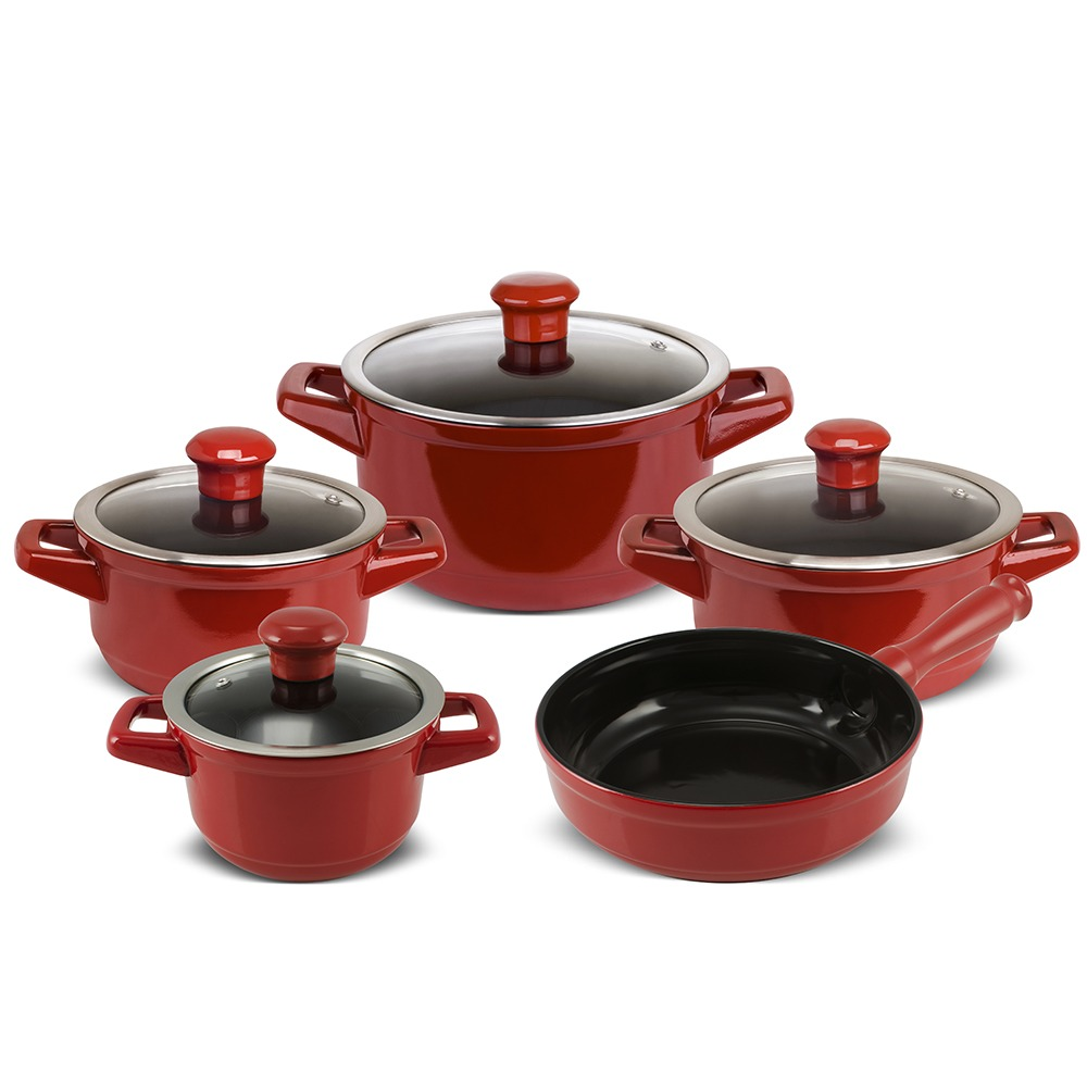 Juego de Ollas 5PZS - Duo Red Ceraflame