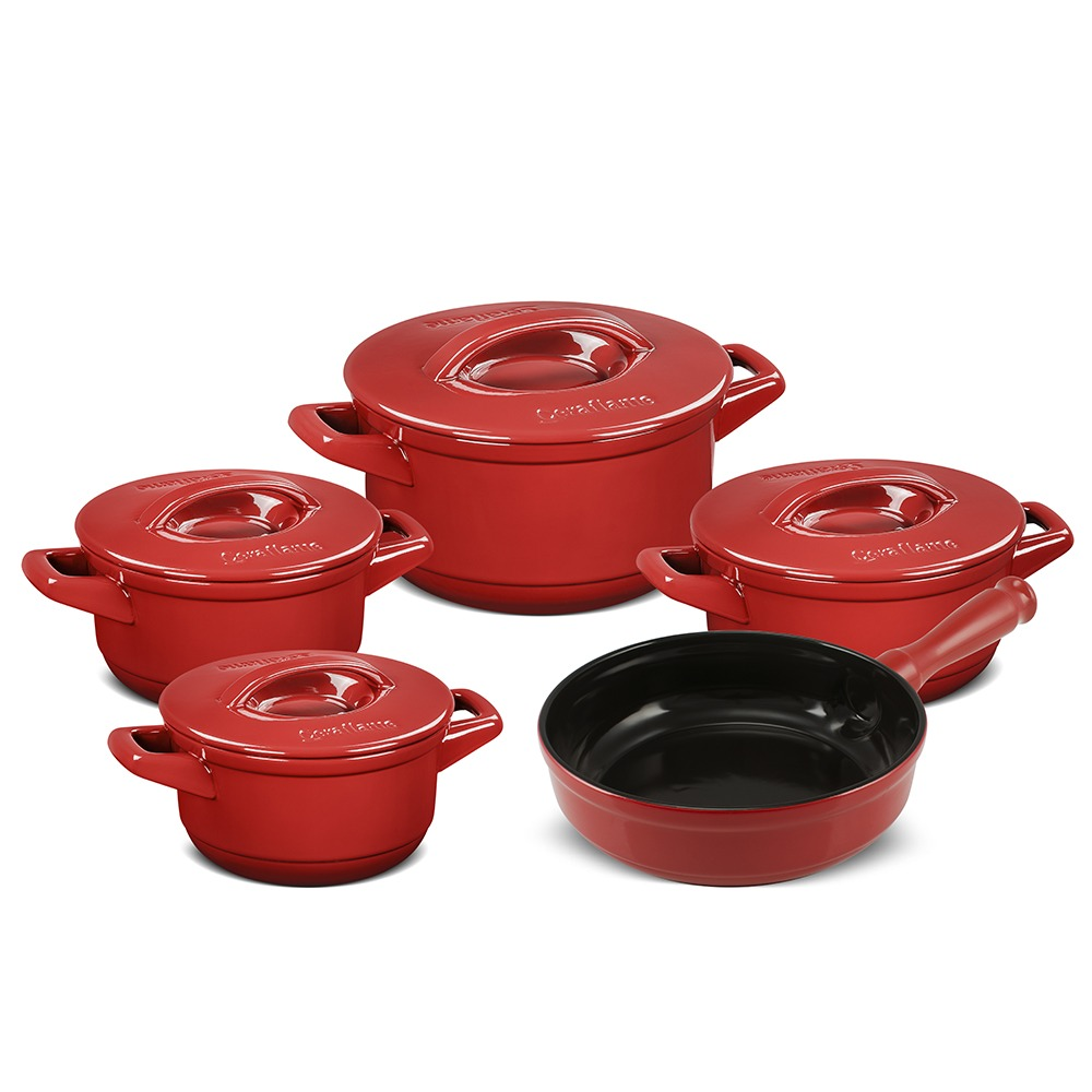 Juego de Ollas 5PZS - Duo+ Red Ceraflame