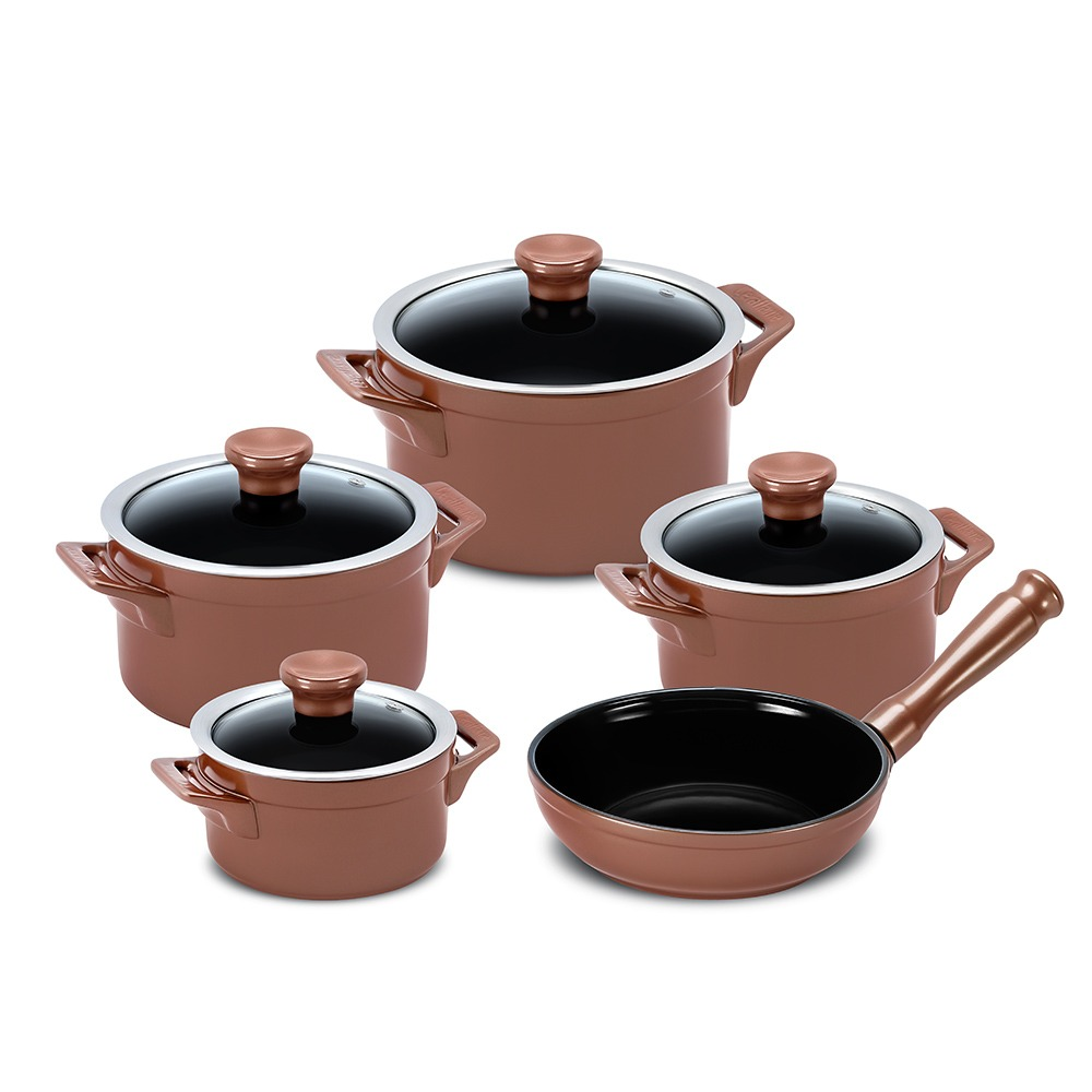 Juego de Ollas 5PZS - Clear Copper Ceraflame