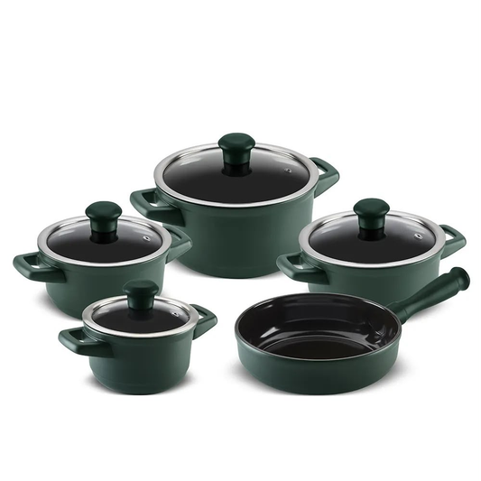 Juego de Ollas 5PZS - Duo Matte Green Ceraflame
