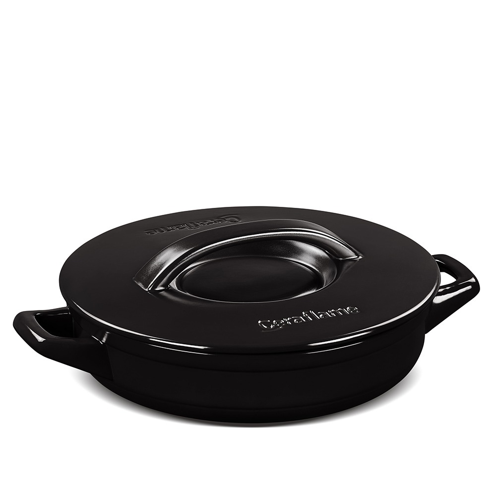 Cacerola Duo+ Risotto 28CM - 2500ML Black Ceraflame