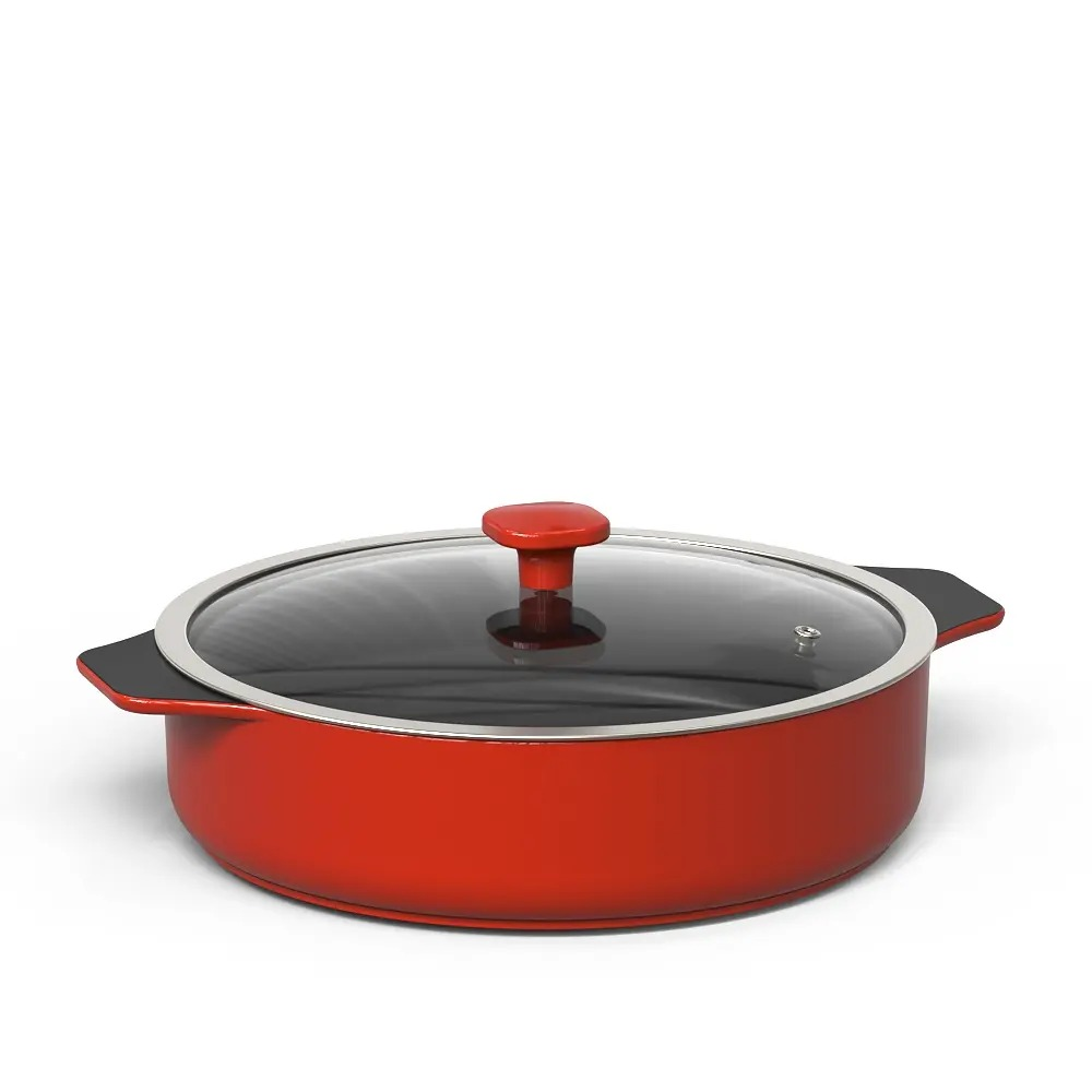 Cacerola Slim Risotto 28CM - 3200ML Red Ceraflame