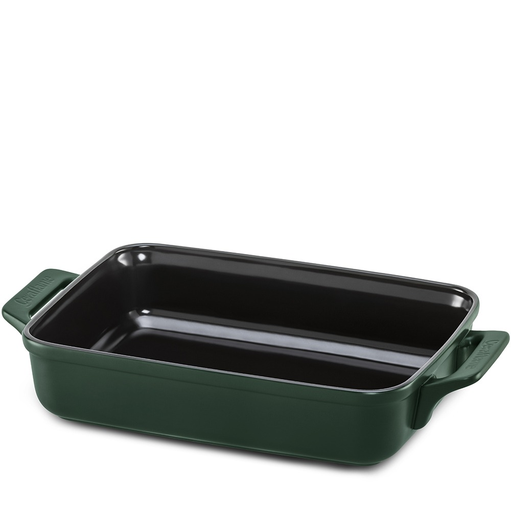 Asadera Clear 34x25CM Matte Green Ceraflame