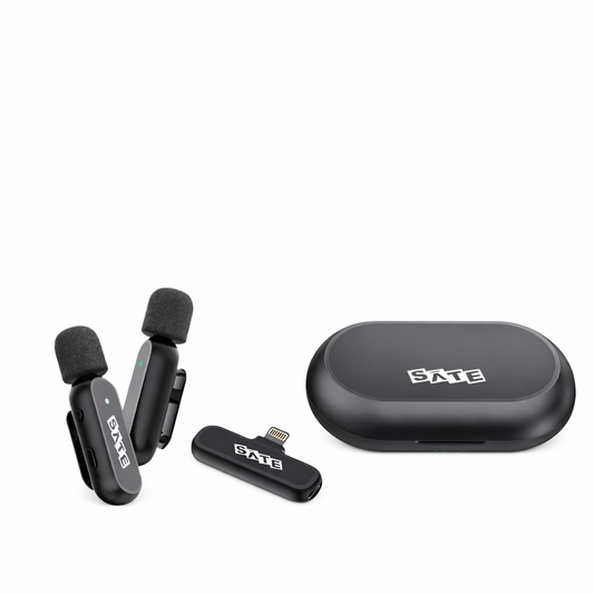 Micrófono Inalámbrico SATE A-MK252 Lightning Doble para iPhone