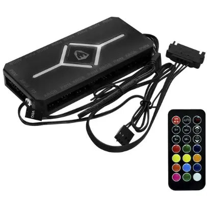 Controladora ARGB Satellite ACB-71 de 10 Puertos para Coolers - Negro