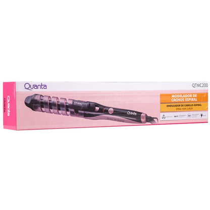 Ondulador de Cabello Espiral Quanta QTMC200 23mm 25W Bivolt Negro