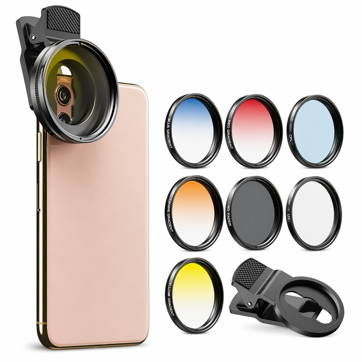 Kit Lentes y Filtros para Celular APL-52UV-7G 52mm 7 en 1