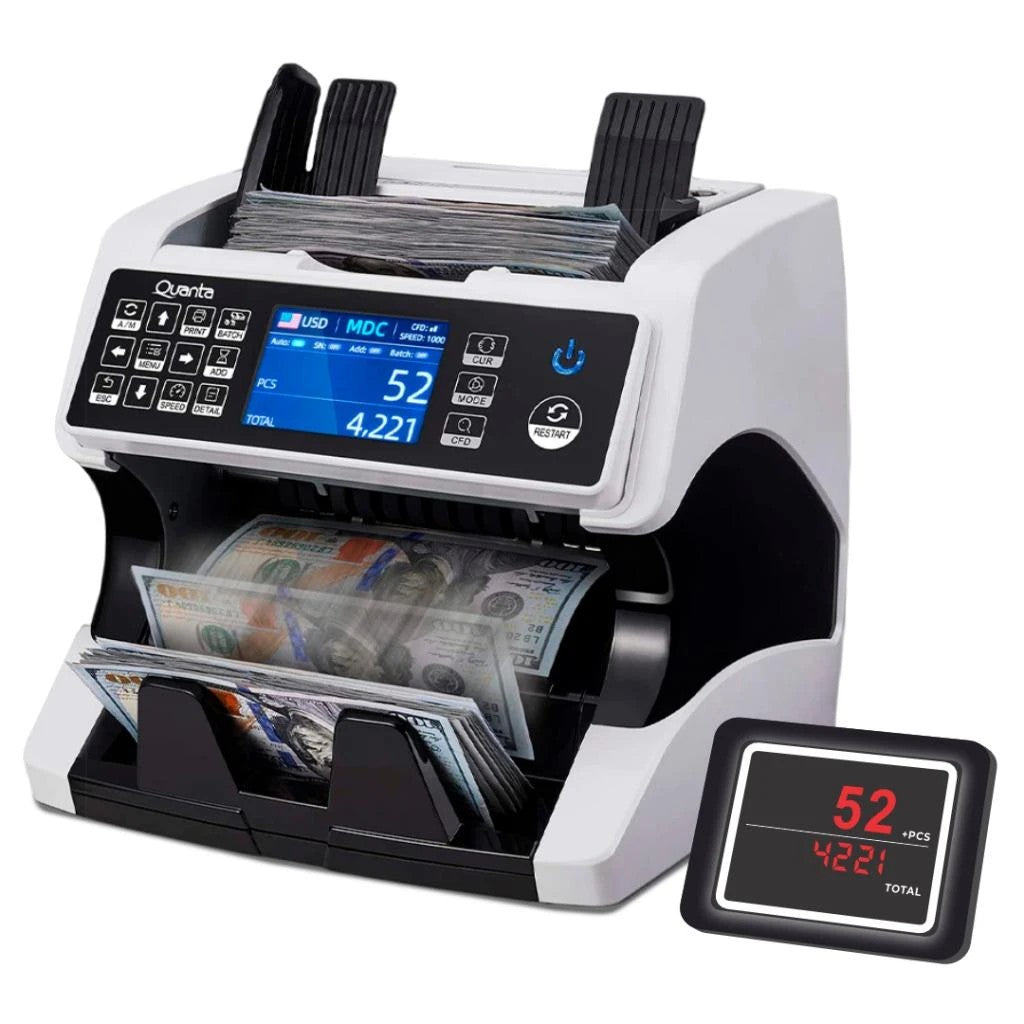Contador y Detector de Billetes Quanta QTCDD25 Secure Note Bivolt