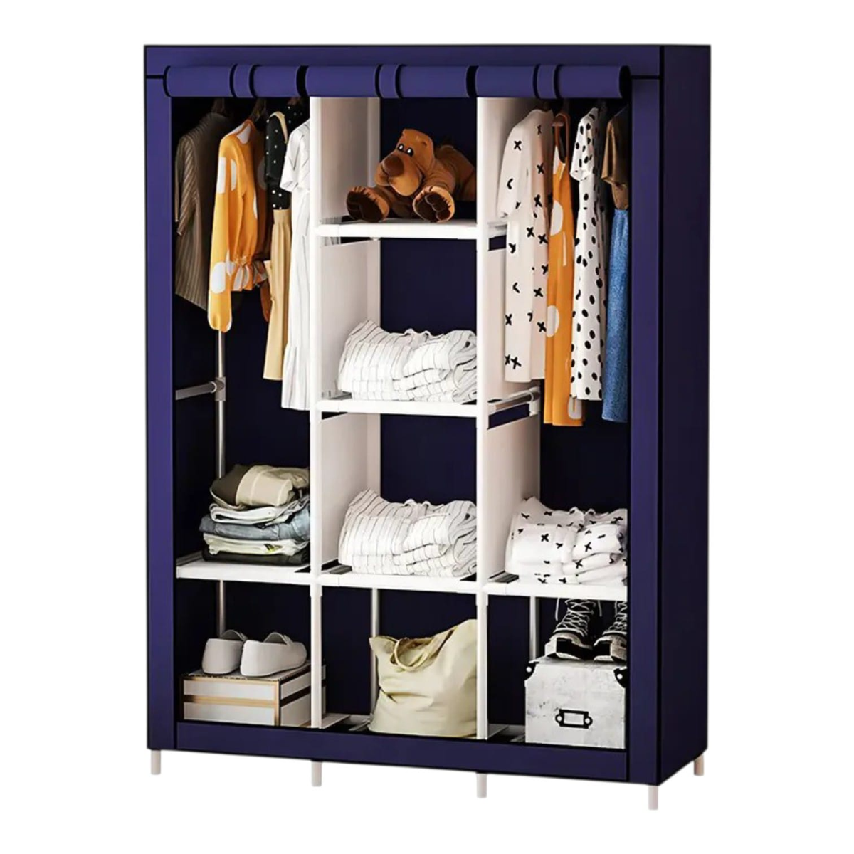 Ropero WACO 88130-1 Azul 130x45x175cm