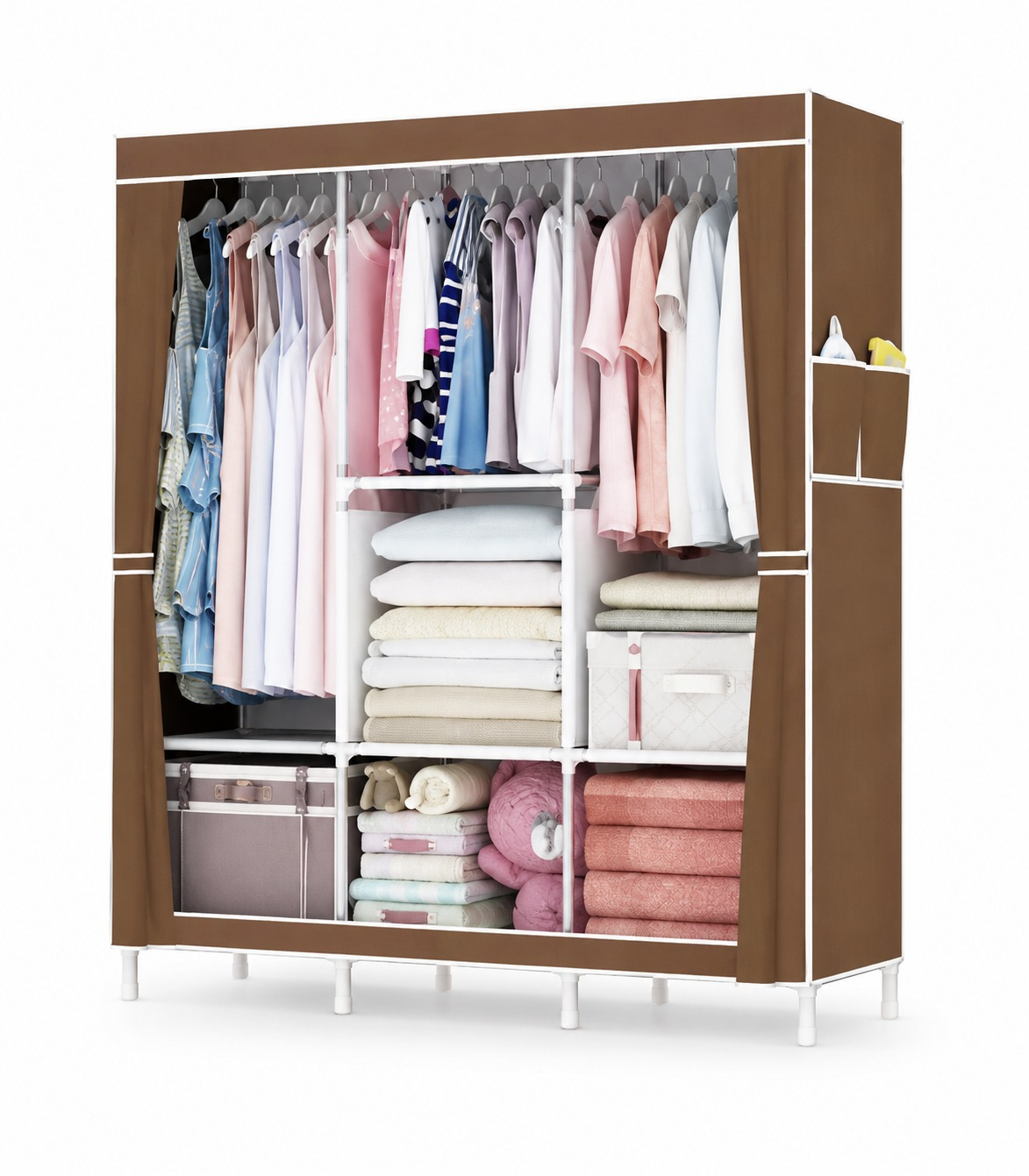 Ropero WACO 88130-4 Marrón 130x45x175cm