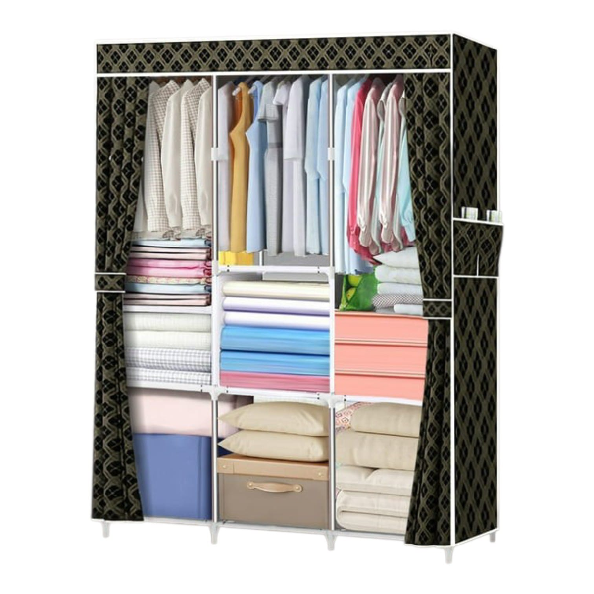 Ropero WACO 88130-8 Negro 130x45x175cm