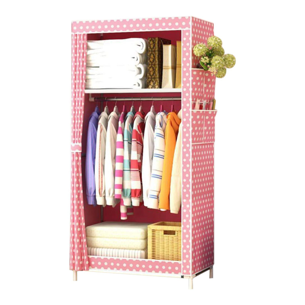 Ropero WACO 8870-1 Rosado 70x45x150cm
