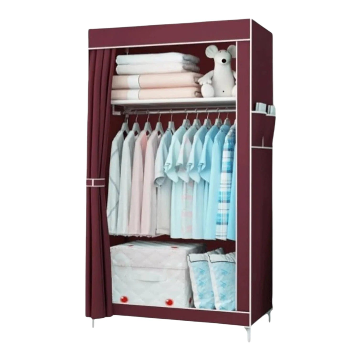 Ropero WACO 8870-4 Vino 70x45x150cm