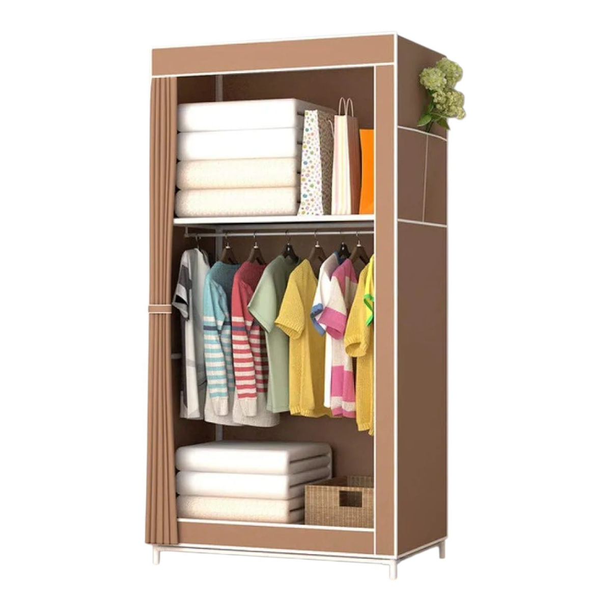 Ropero WACO 8870-6 Marrón 70x45x150cm
