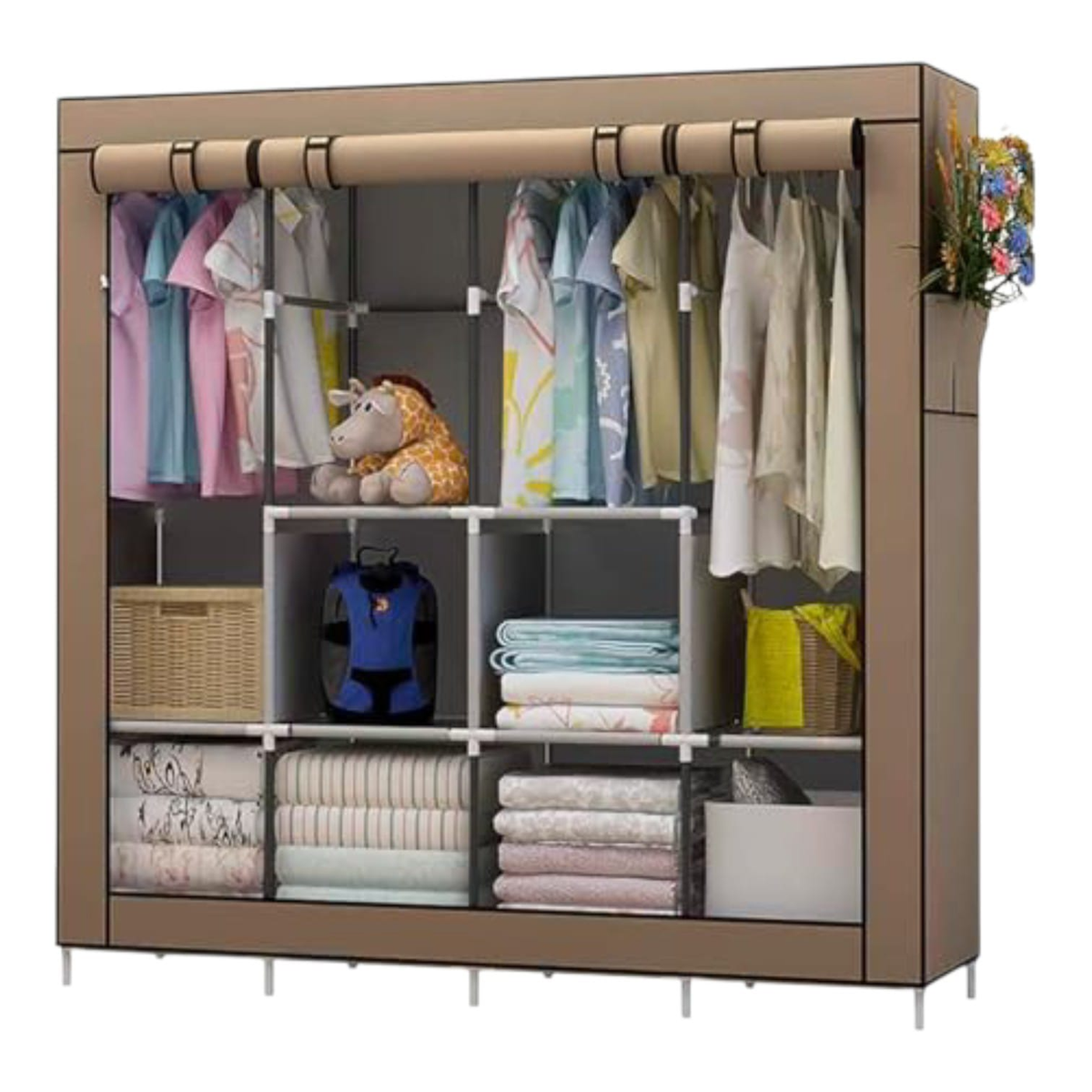 Ropero WACO 8890-1 Marrón 165x45x165cm