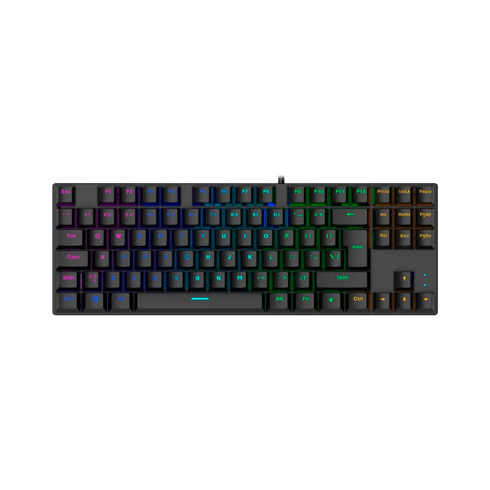Teclado Gamer Mecánico GK-51 RGB 87 Teclas Inglés