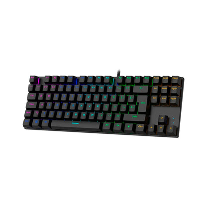 Teclado Gamer Mecánico GK-51 RGB 87 Teclas Inglés
