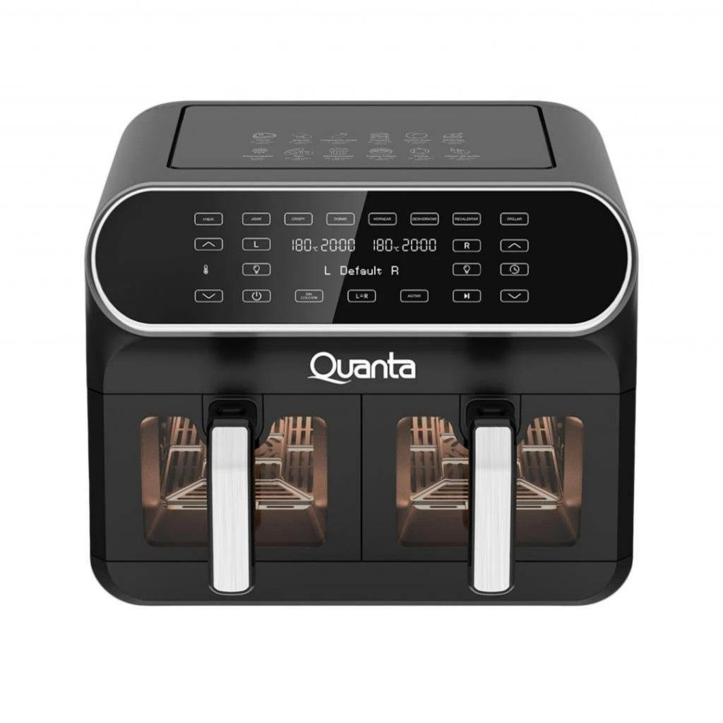 Freidora de Aire Doble Quanta QTAFS80 DueSupreme 8L 2400W 220V