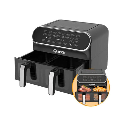 Freidora de Aire Doble Quanta QTAFS80 DueSupreme 8L 2400W 220V