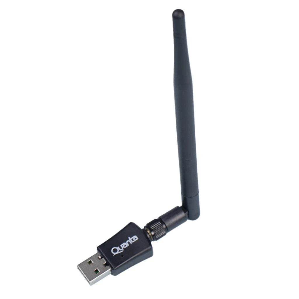 Adaptador Wi-Fi USB Quanta QTAA300 300 Mbps con Antena 5dBi